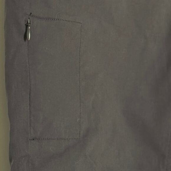 PrAna Women's 8 Halle Convertible Nylon Stretch Charcoal Gray Hiking Pants - Picture 8 of 13